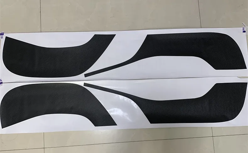 Carbon fiber 4pcs/lot door anti-knocking film anti-dirty protective film Car stickers For Tesla Model 3 2017 2018 2019