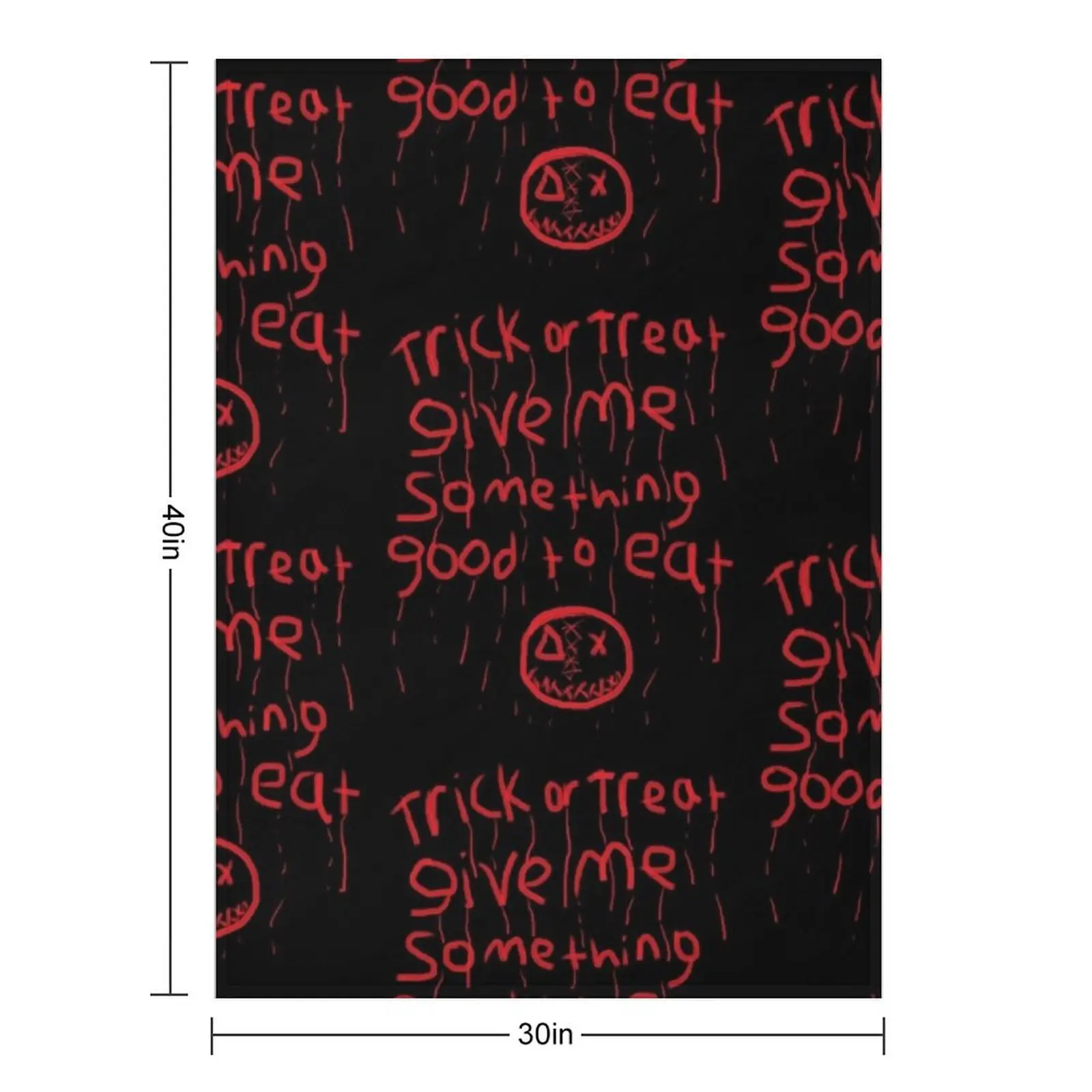 trick r treat sam bloody writing Throw Blanket For Baby Comforter Polar Moving Blankets - view 2