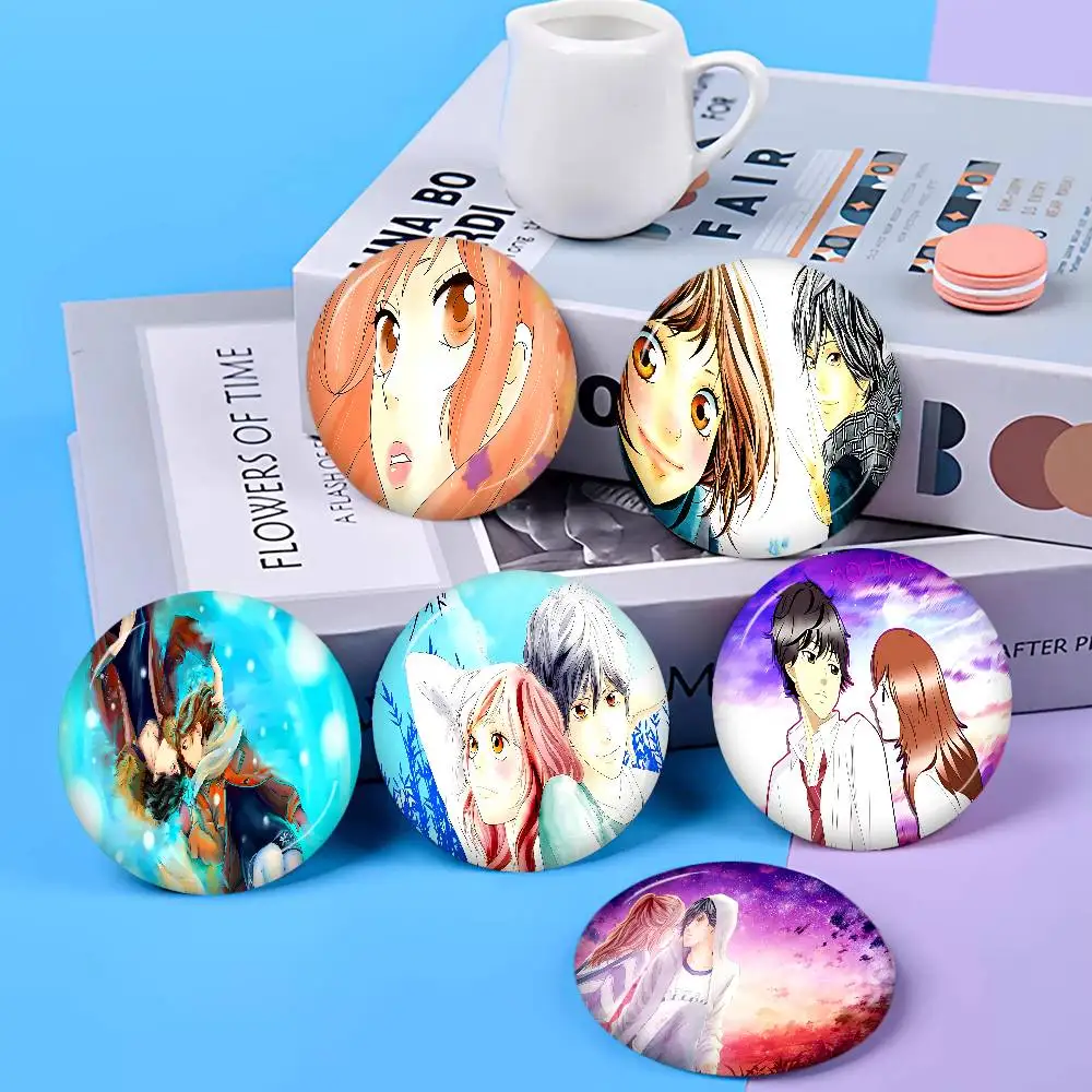 Ao Haru Ride Anime Anime Button Pin Handmade Brooch for Clothes Cartoon Badge Backpack Decoration Jewelry Accessories