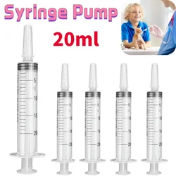 20ml Measuring Syringe Glue Filling Liquid Syringe Nutrient Sterile Without Needle Watering Refilling for Animal Food Feeding