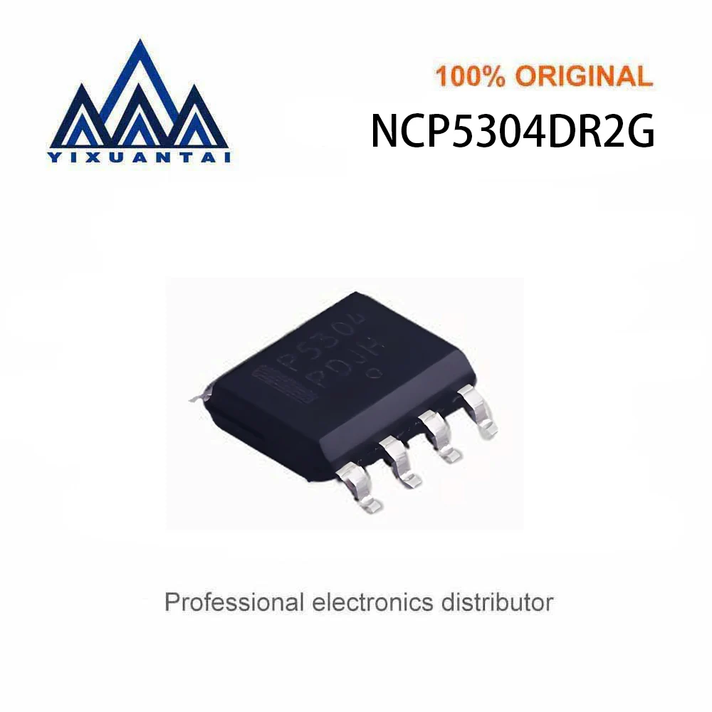 10pcs/Lot  NCP5304DR2G NCP5304DR NCP5304 N5304 P5304【IC DRIVER HI/LOW SIDE HV 8-SOIC】 New and Original