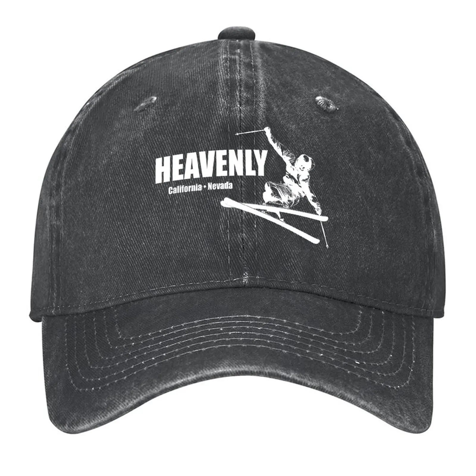 

Heavenly Ski Resort California Nevada Skier Baseball Cap funny hat hiking hat fishing hat birthday Men Women's