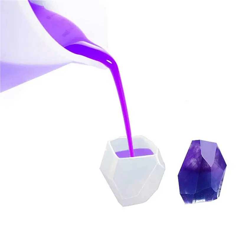 DT19-250 Ml Silicone Measuring Cups For Resin Making Non-Stick Mixing Soft Scale Cups Small Capacity Tools 6 PCS