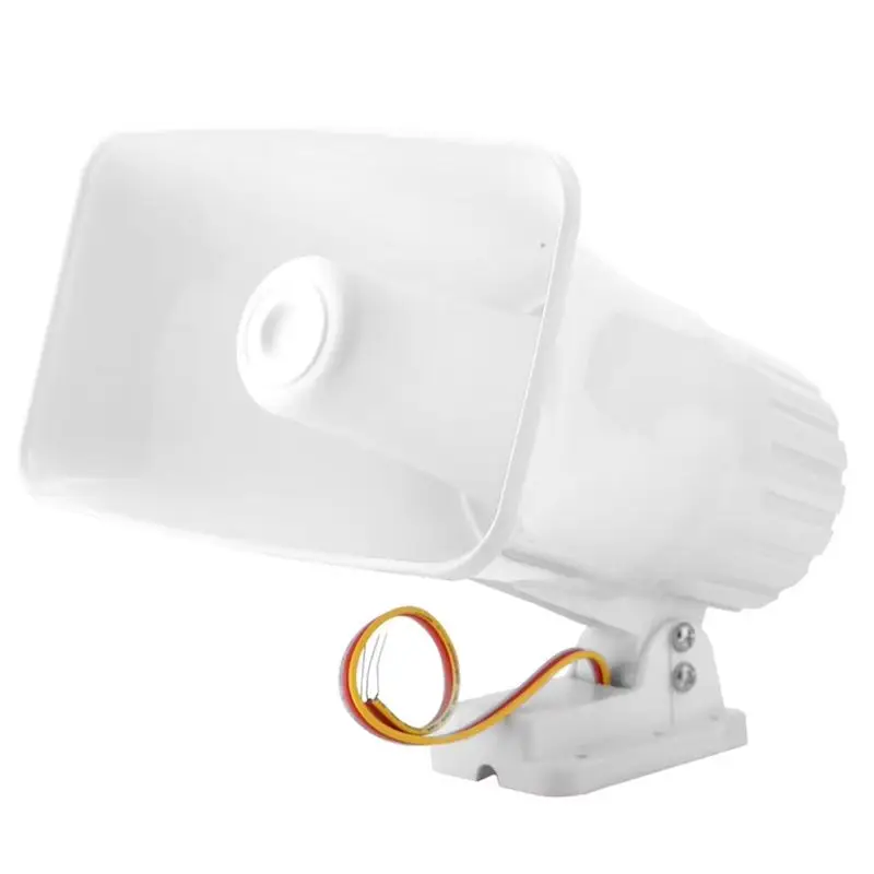 

AEF7-New XL- 112 130 DB DC 12V 30W Dual Tone Wired Horn Siren Burglar Alarm System Warning Althorn For Home Security