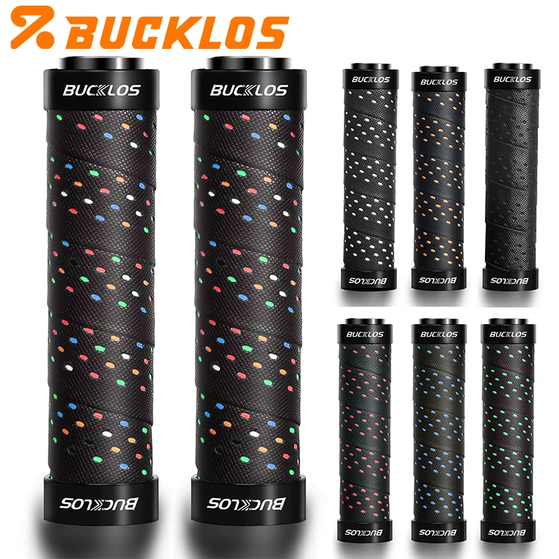 

BUCKLOS Lock on Bicycle Handle 22.2mm Mtb Grips Mountain Bike Grip Soft Comfortable Scooter Folding Bike Grips MTB Cuffs