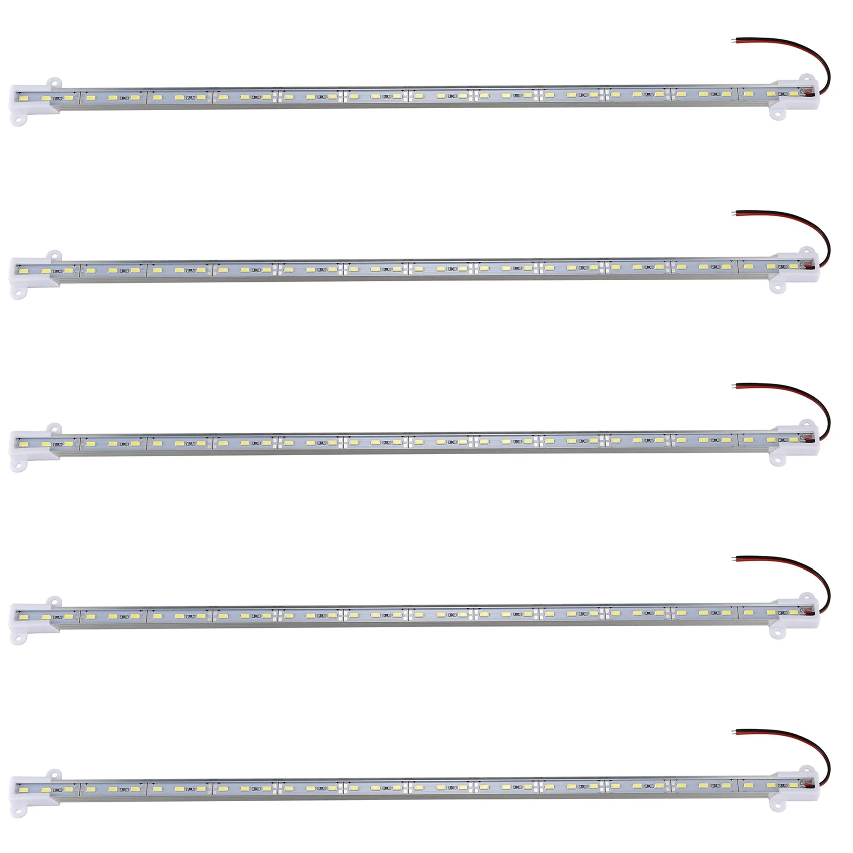 5X 50CM 12V 36 LED 5630 SMD Hard Strip Bar Light Aluminum Rigid White