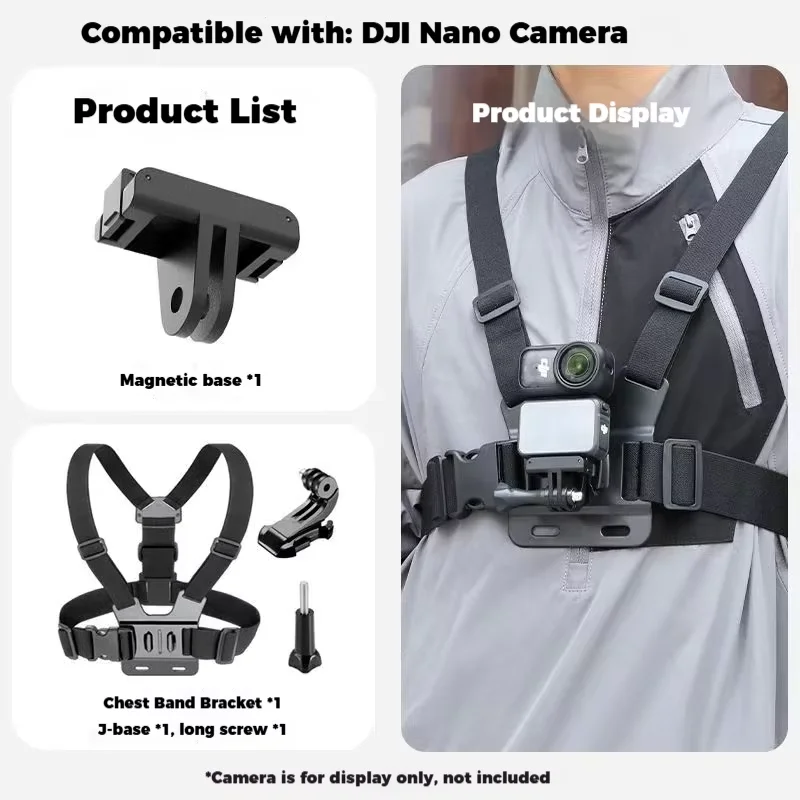 

NEW Magnetic quick release adapter base For DJI OSMO NANO Adjustable quick release adapter For DJI OSMO NANO cameras Accessories