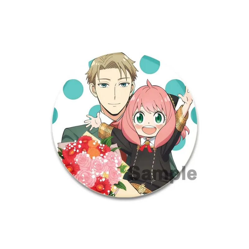 SPY×FAMILY Brooche Round Enamel Pin for Backpacks Decorative Cartoon Badge Fashion Jewelry Accessories Fans Gift Loid Forger