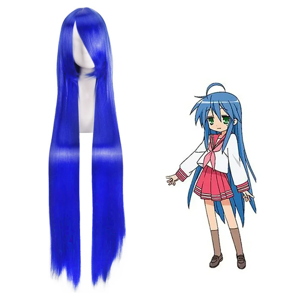 

Аниме Teruhashi Kokomi, парик для косплея, синтетический парик из волокна, аниме Saiki Kusuo, сапфировый синий длинный парик + шапочка для парика