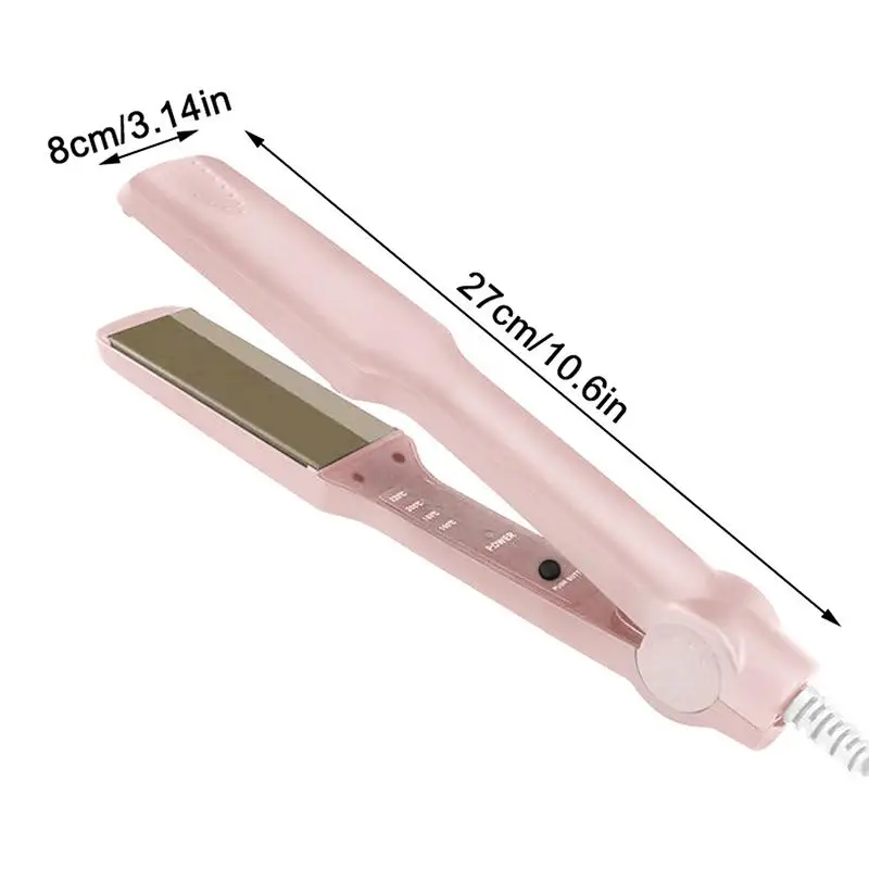 Professional ceramic heating plate straightener dual-purpose quick preheating, used for straightening curly hair view 6