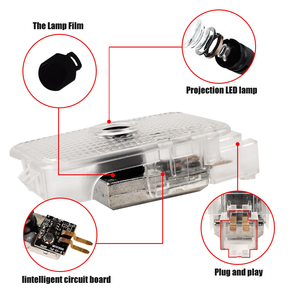 LED車のドア用ウェルカムロゴ,サブ丸型屋外ライト,2012, 2013, 2014, 2015, 2016, 2017, 2018, 2019, 2020ユニット用アクセサリー