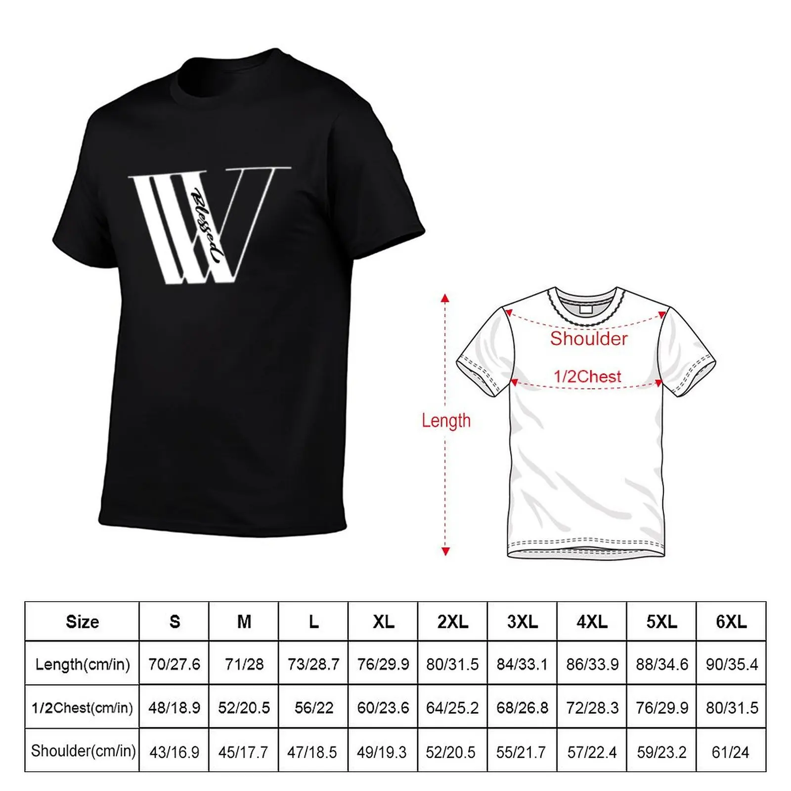 While Blessed T-Shirt Sports Casual Breathable Tee Shirt