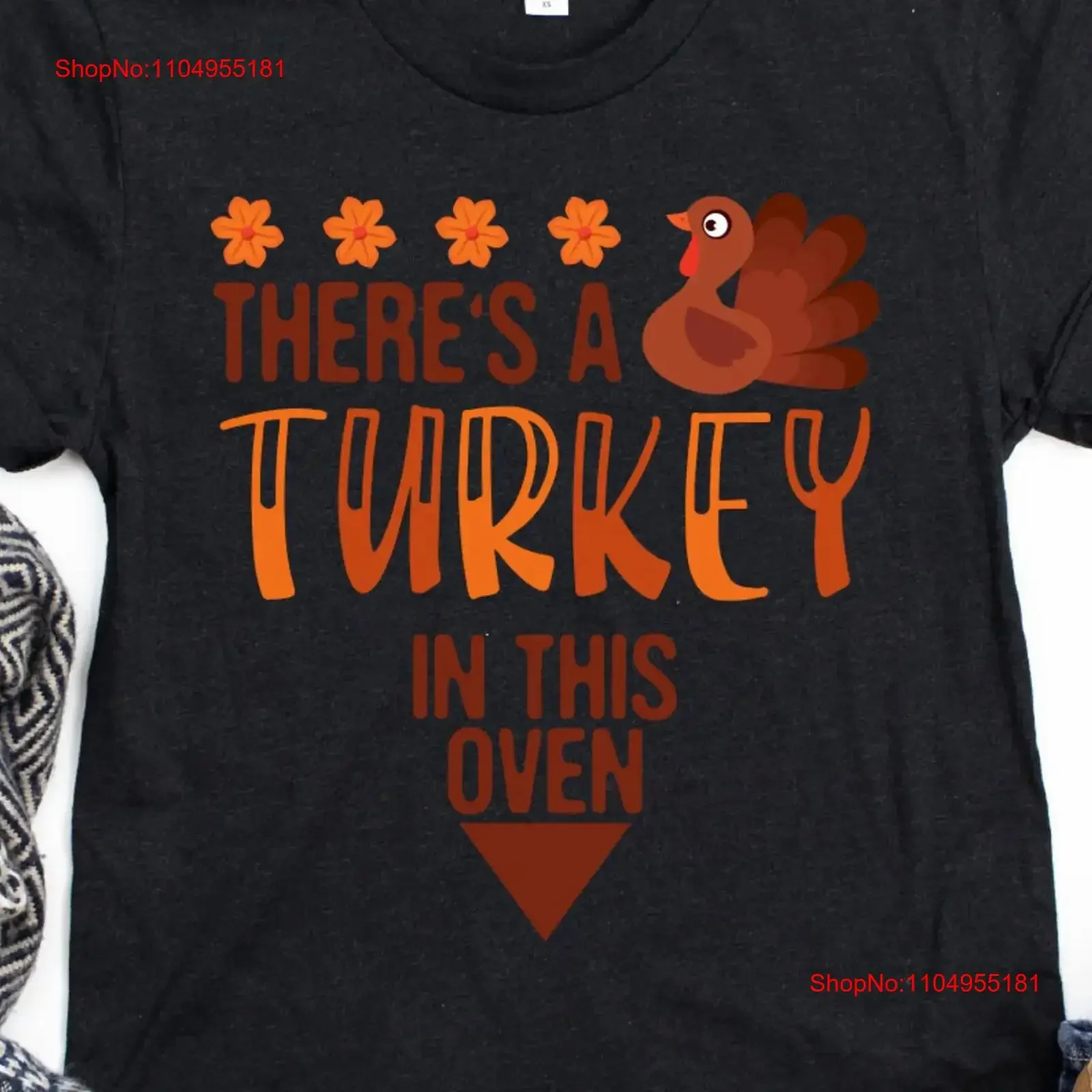 

Funny Thanksgiving T Shirt Women Turkey In The Oven Pregnancy Announcement Maternity New Mommy Mom Mother To Be Fall SweaT