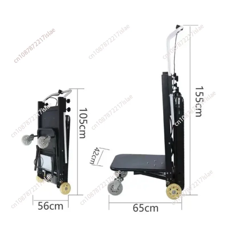 Heavy Load Rubber Track Stair Climbing Handling Trolley