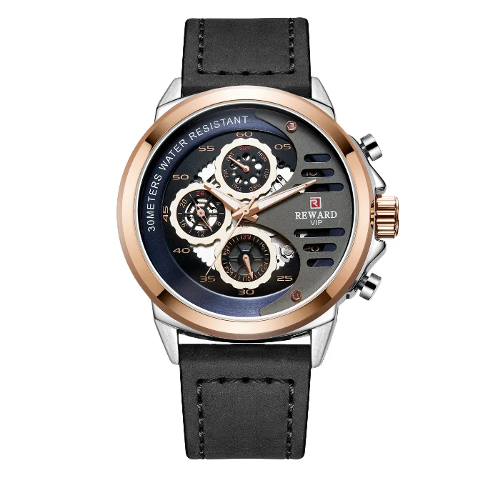 Hot selling 2024 new men's fashion casual watch Belt Watch business men's watch