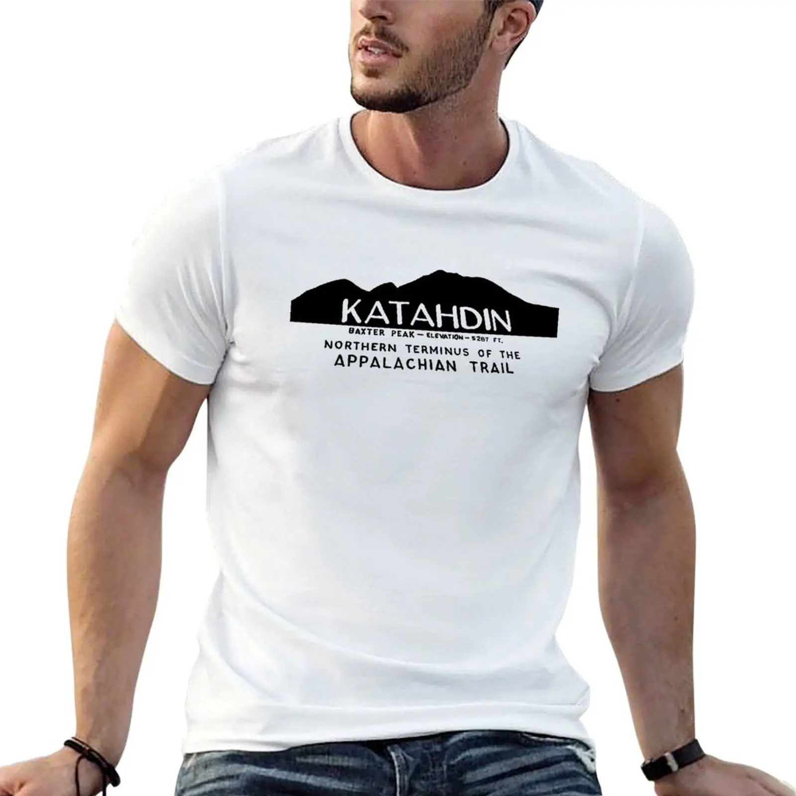

shirts t T-Shirt Katahdin Baxter 100% anime tshirt Peak designer Design cotton tshirt -