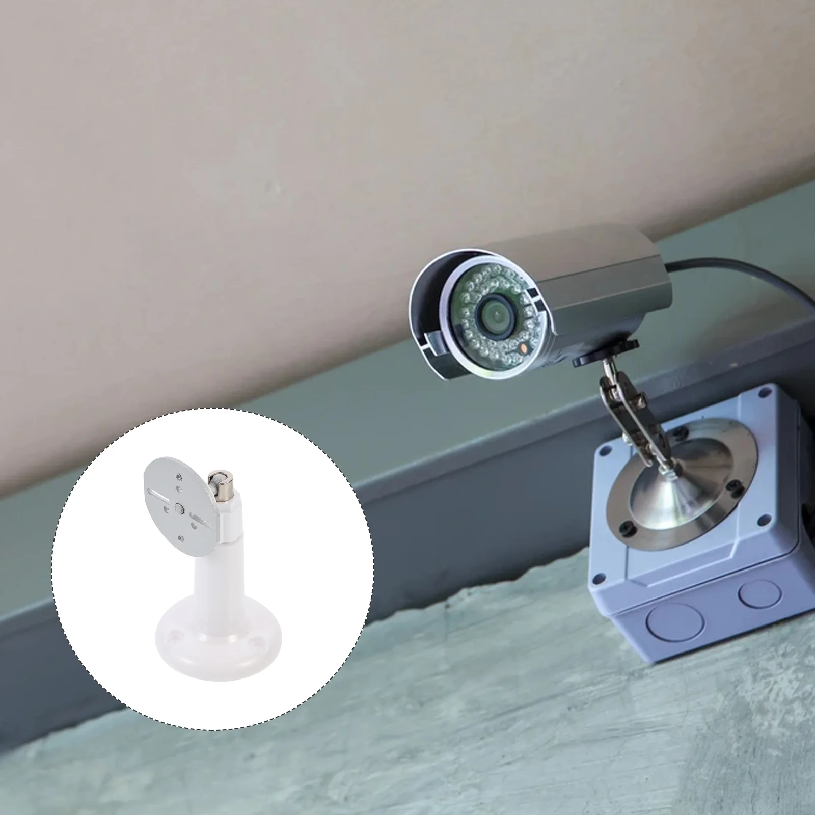 

2Pcs Security Camera Mount Bracket Angle Adjustable Wall Holder for Cctv Camera Security System Support Wall Holder