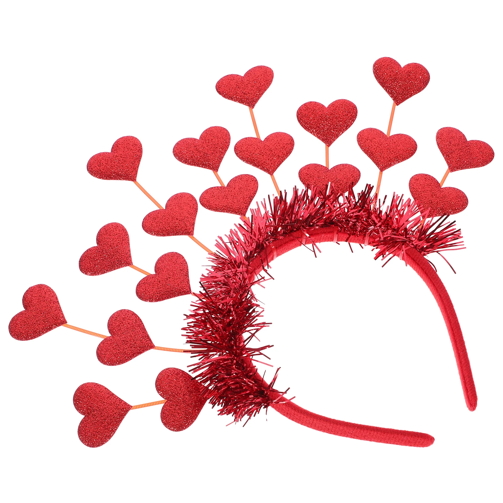 

Heart Shaped for Women Red Hair Accessories Valentine Party Birthday Heart Shape Headb Decorative Delicate Fun