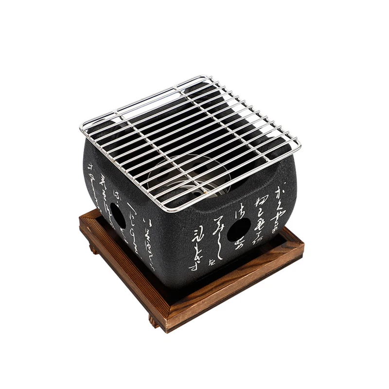 

ABVT-Japanese BBQ Grill Charcoal Barbecue Grills Aluminium Alloy Indoor Outdoor BBQ Grill Pan Barbecue Stove