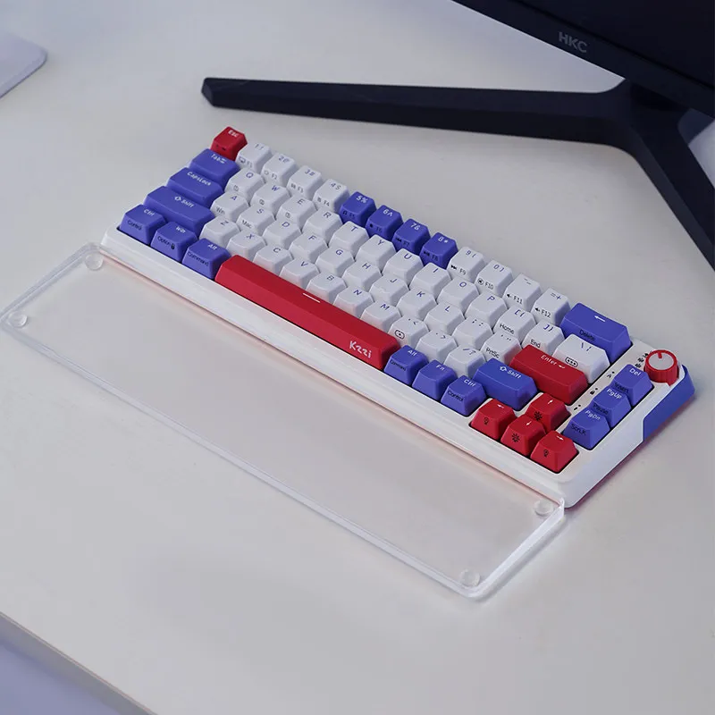 Acrylic Keyboard Hand Rest Custom Square Style 15mm Frosted Transparent Ergonomics Relax Wrist Rest for Keyboard Accessories DIY