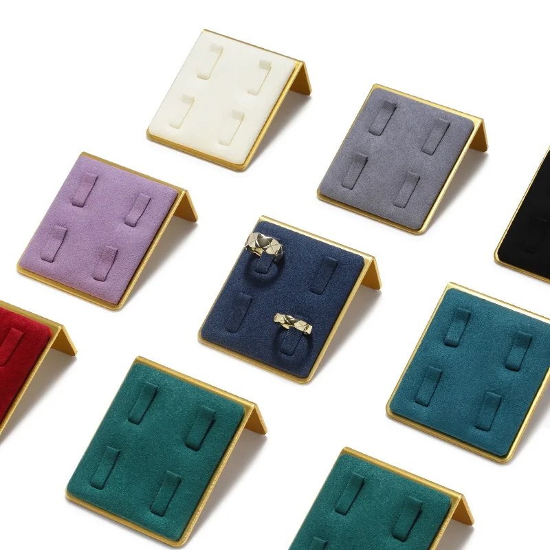 

Velvet stud earring holders for selling, small earrings storage organizer for girls, Gold Jewelry ear display stands