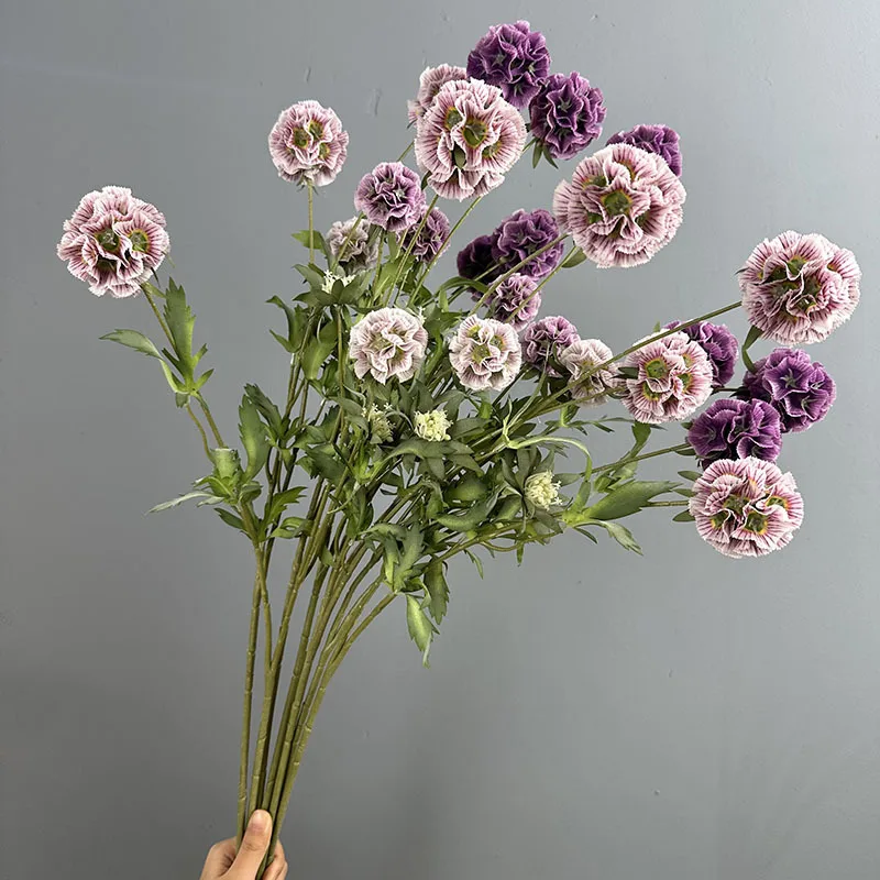 4 Stück Künstliche Windmühlen-Chrysanthemen aus Seide, Kunstblumen für DIY-Hochzeitssträuße, Saaldekoration, Grüne Windmühlen, Simulierte Früchte – Detail 24