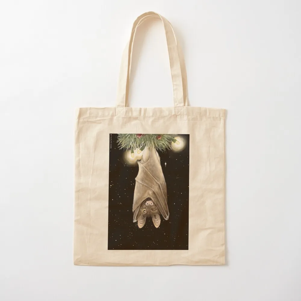 

African Christmas: Bat Tote Bag Lady bags Handbags women Canvas Tote Bag