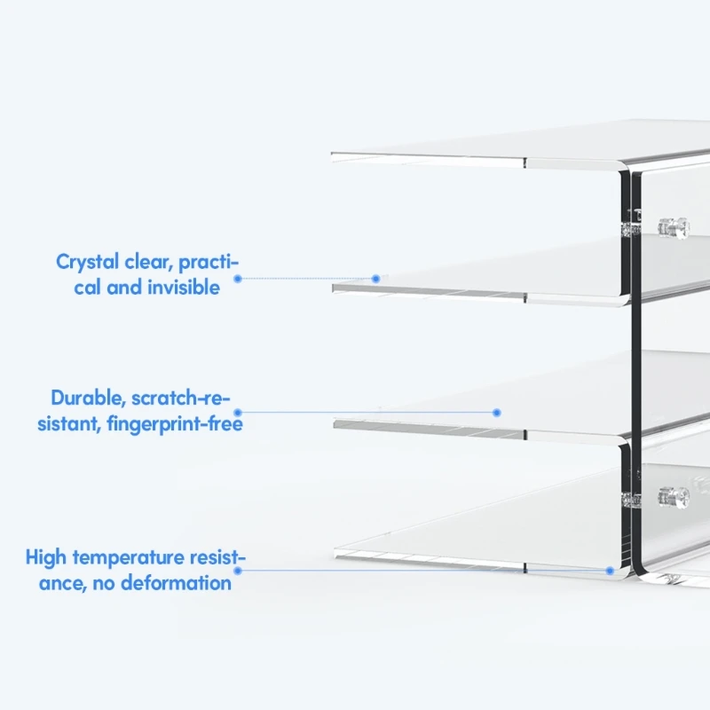 Imagem -05 - Suporte de Moldura Acrílica para Teclados Vitrine de Teclados Mecânicos Rack de Exibição Suporte Multicamada Dropshipping