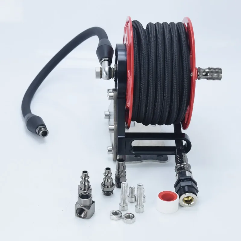 Special Air Pump for Off-road Vehicles, Extension Reel, Weaving Trachea, High Pressure Resistance