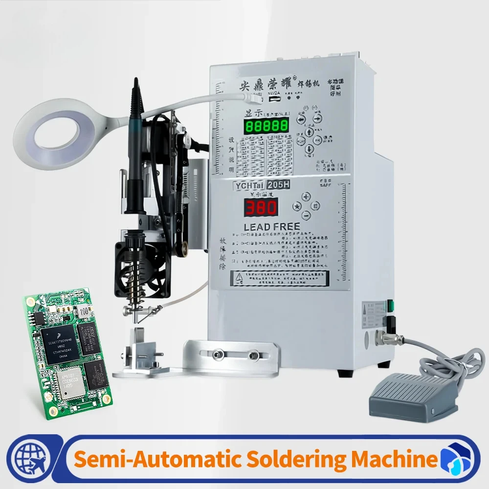 200W Semi Automatic Soldering Machine Multi Functional Foot Operated Integrated Soldering Machine Electronics