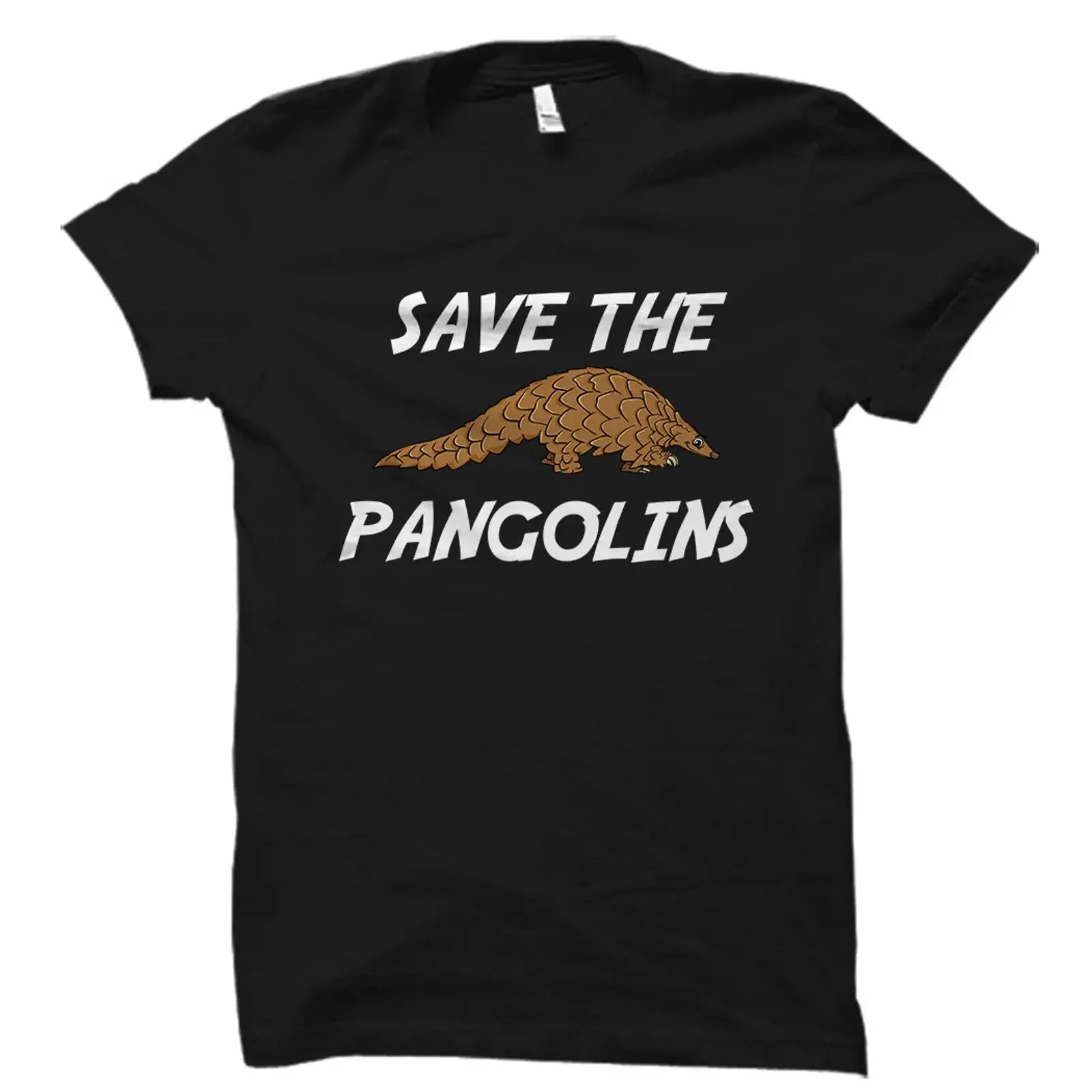 Save The Pangolins T Shirt Cute Endangered Animal for Pangolin Lover Wildlife Conservation Apparel vintage Washed Versatile