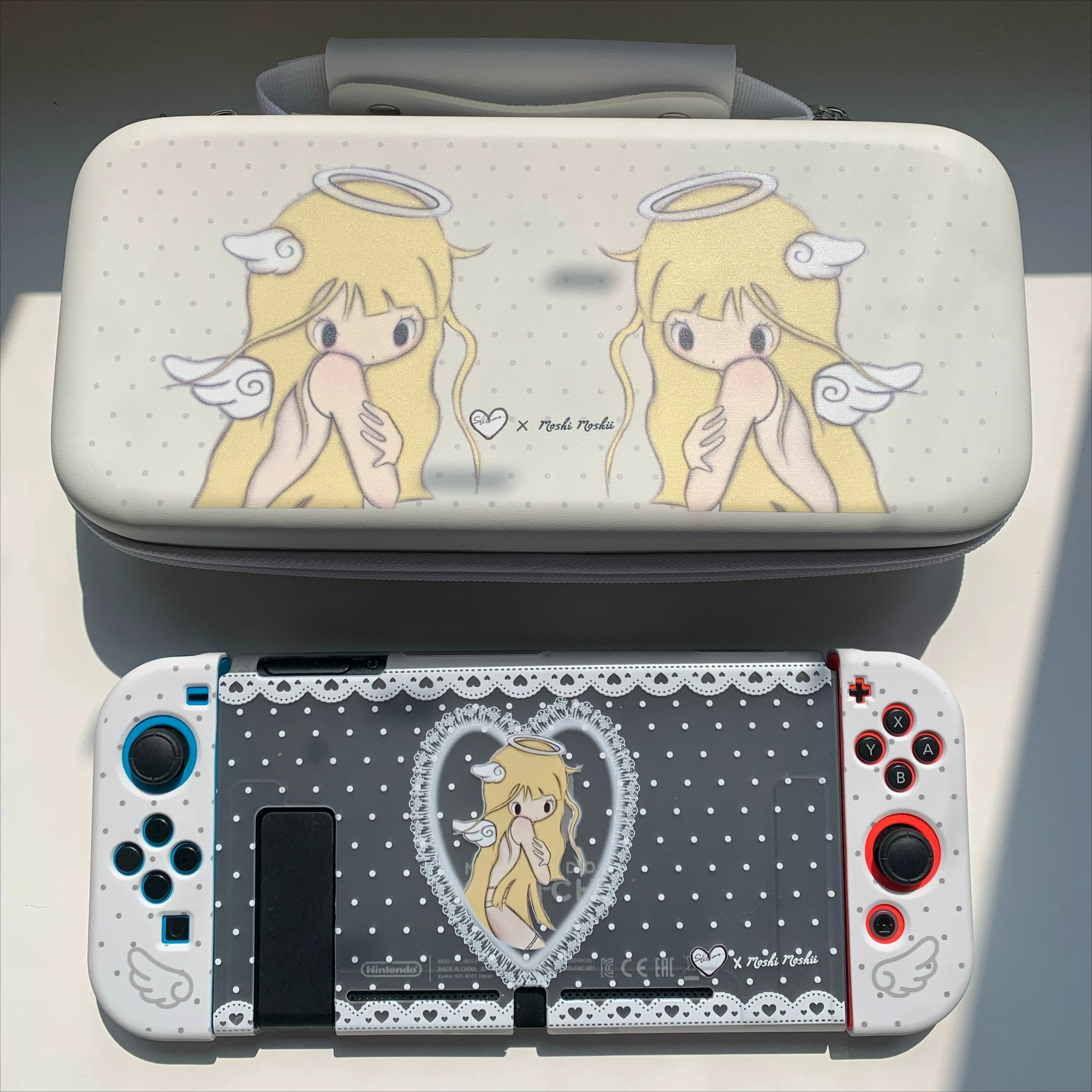 

Angel Star Protective Case for Switch NS/OLED Customization Gaming Hard Shell Case Storage Bag Scratch-resistant Accessories