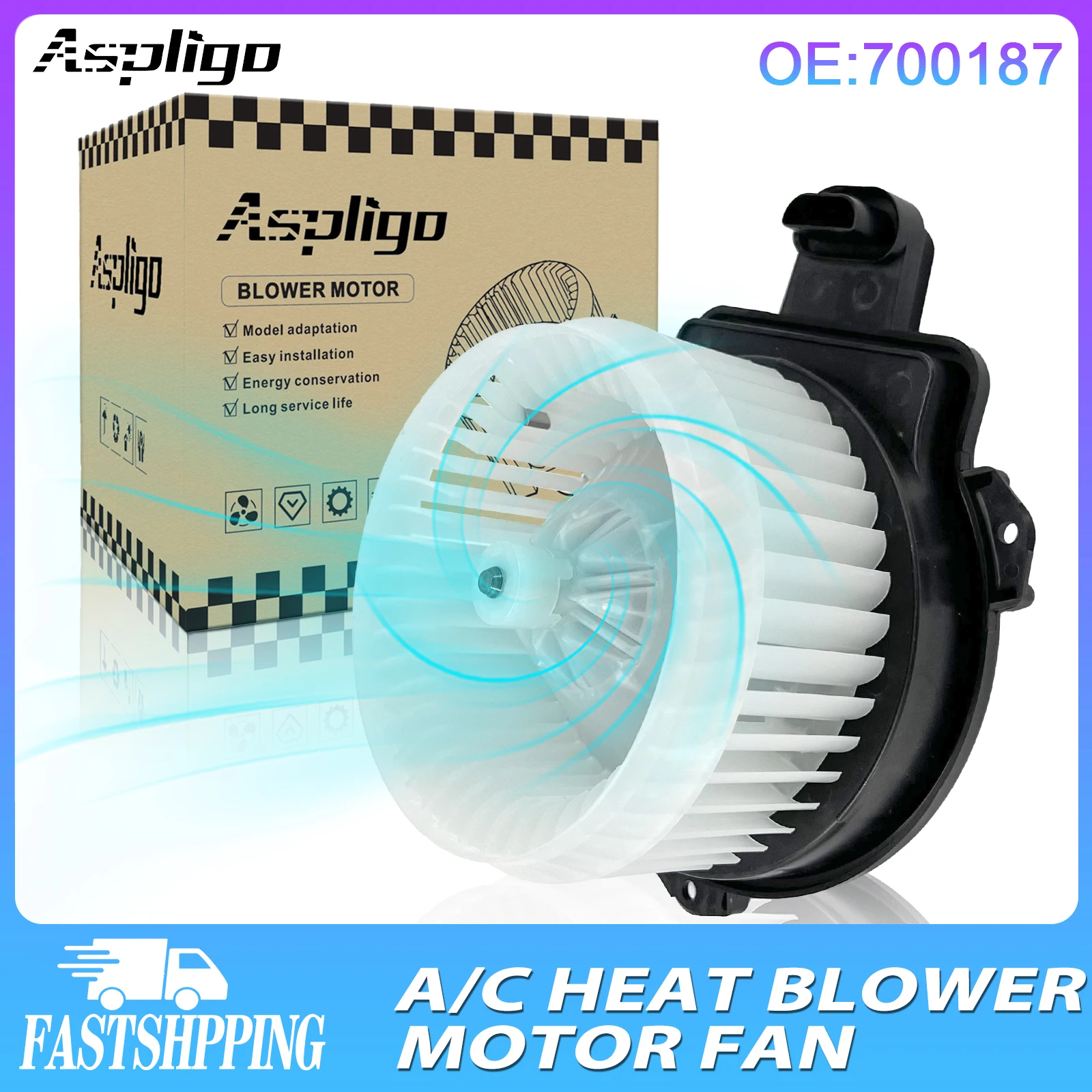 

Aspligo Air Conditioner AC Heater Blower Motor With Fan Cage For Toyota Prius C 10-19 2311952 BM10024 87130-52200 87103-52211