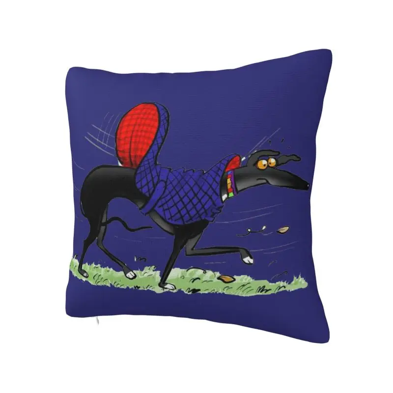 Custom Greyhound Jumping Cushion Cover Home Decor 3D Printing Dog Animal Throw Pillow Case for Sofa Two Side