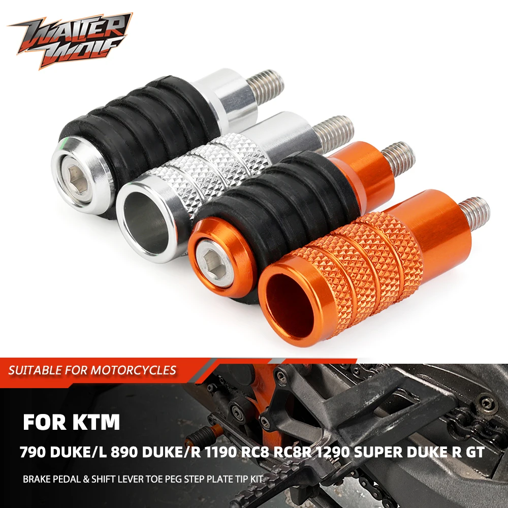 

Brake Pedal Shift Lever Toe Peg Step Plate Tip For 790 Duke/L 890 Duke/R 1190 RC8 RC8R 1290 Super Duke R GT For Husqvarna 701