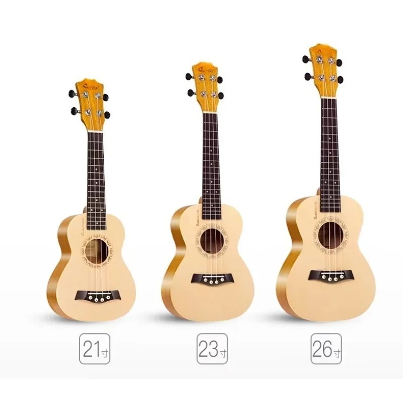 

23-Inch Solid Top Hawaiian Ukulele Children's Toys Wooden Instrument