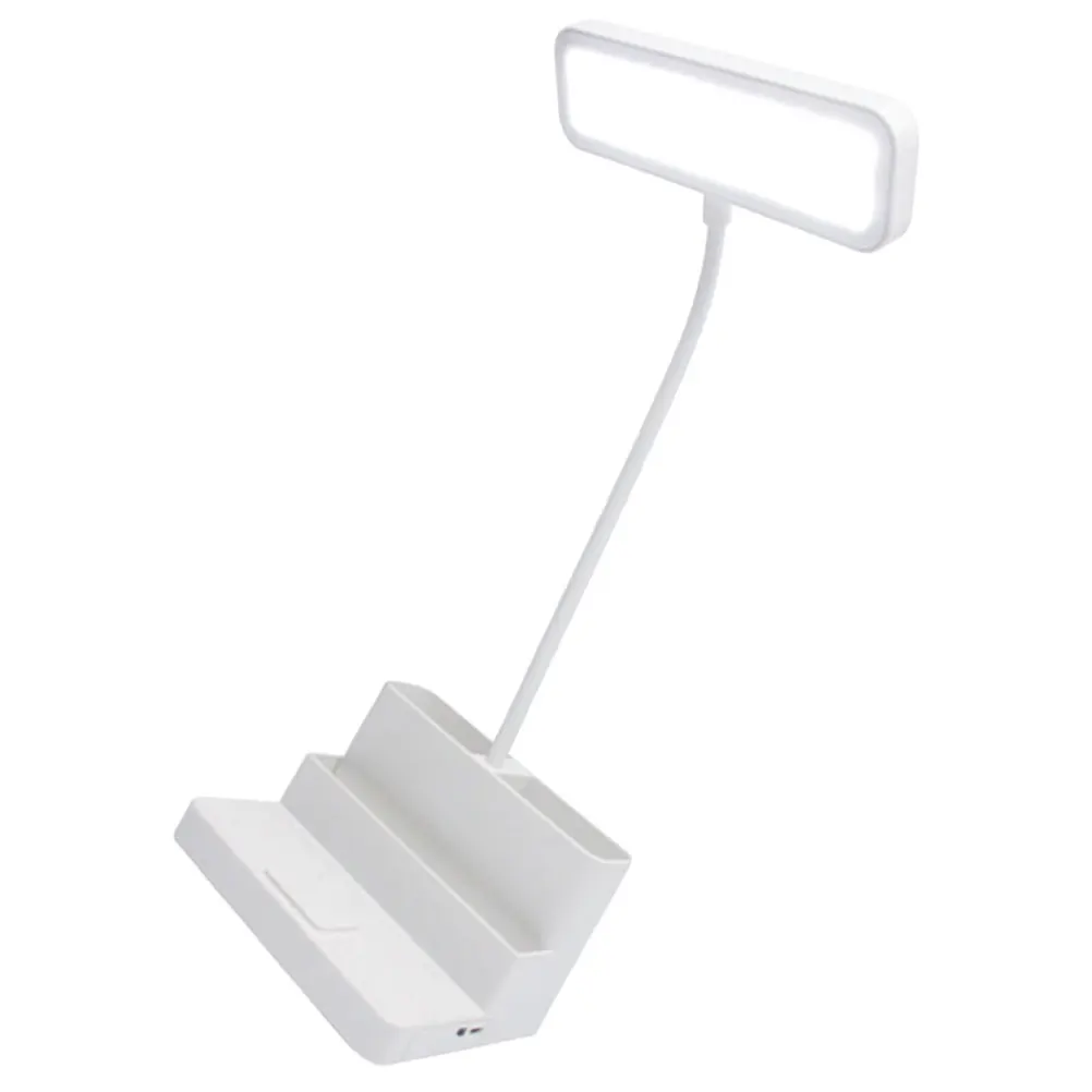 

Touch Foldable Desk Lamp White LED Reading Light USB Rechargeable Small Night Lamp for Bedroom Study Warm Plastic