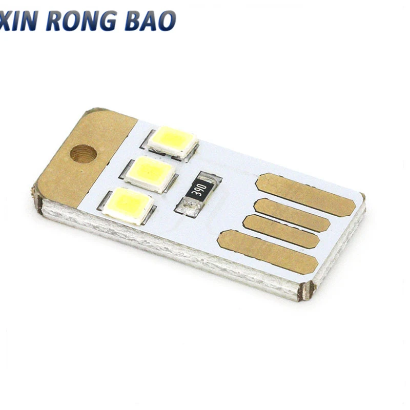 5pcs 0.2W USB LED Bulb Book Light per Laptop PC Powerbank lampada da notte Mini Pocket Card USB Power LED Night Light