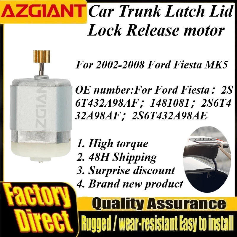 

For 2002-2008 Ford Fiesta MK5 FC-280PT-22150 9T Car Trunk Lock Actuator Latch Release Door Lock Motor Brand New Auto Spare Parts