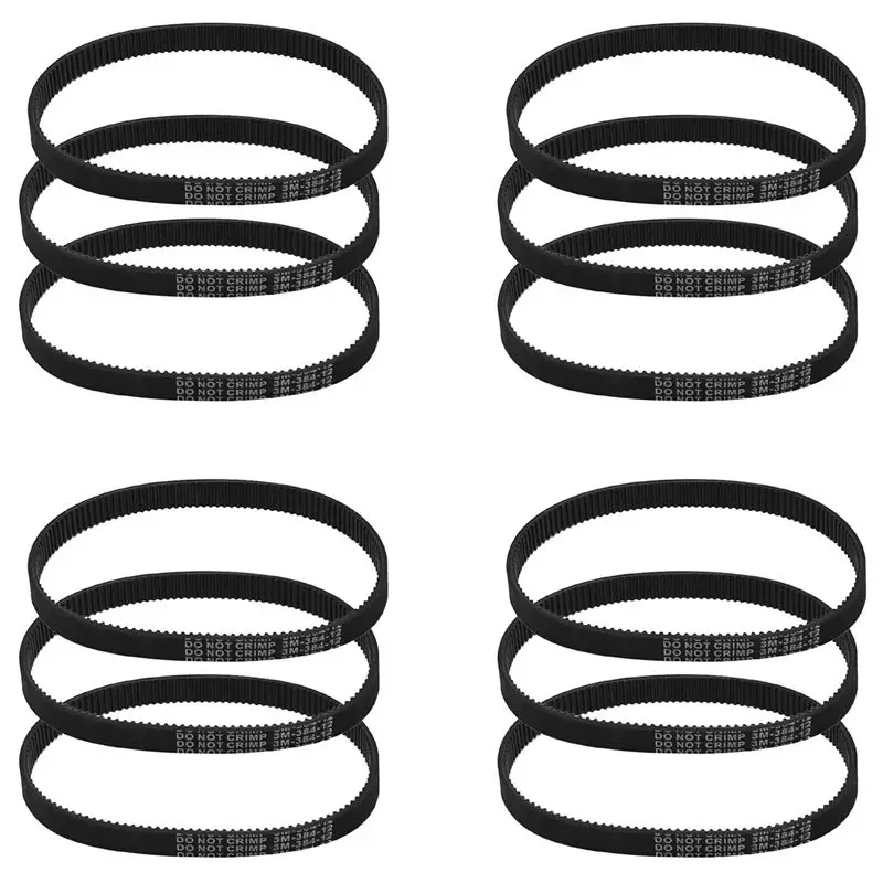 AB56-12Pcs -384-12 Drive Belt For Electric Bike E-Bike Scooter Motorcycle