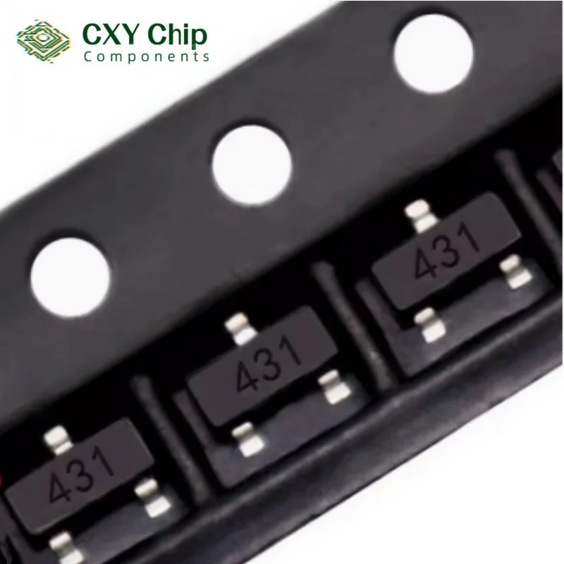 50 قطعة/الوحدة TL431 TL431A 431 CJ431 SOT-23 SOT23-3 سوت SMD شرائح IC الجديدة والأصلية