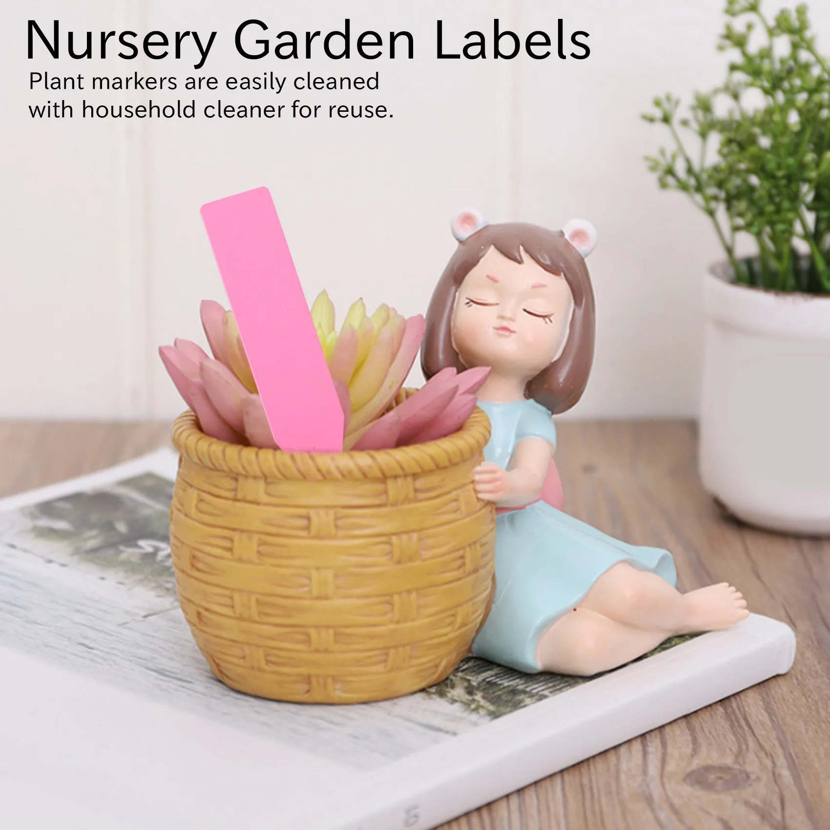 

【Perfect-Gift!】1000Pcs 2 Inches Plastic Plant Labels Plant Nursery Garden Labels Stakes Pot Marker Plant Garden Tags Multi-Color