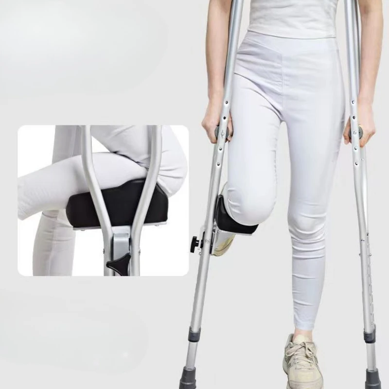 

TPR Stair-Climbing Crutches | Non-Slip Rehabilitation Walking Cane | Heavy Duty Support for Seniors & Fracture Patients