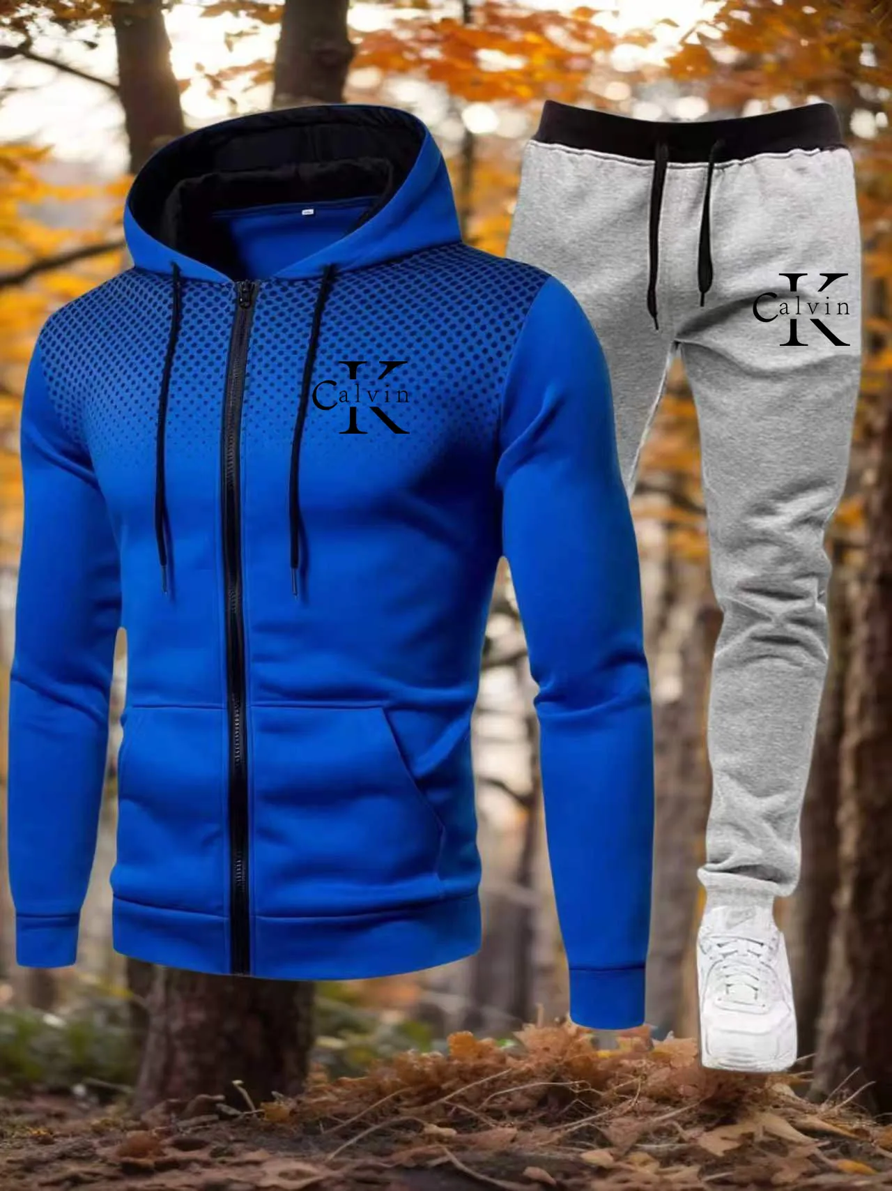 High Quality Men's Tracksuit Casual Jogging Men Versatile Sweatshirts Sweat Pants Fashion Comfort Daily Sports Simple Hoodie Set