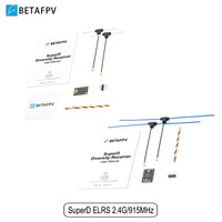 BETAFPV SuperD ELRS 2.4G/915MHz Diversity Receiver ExprssLRS RX 2T Antennas For RC FPV Long Range Freestyle Drone