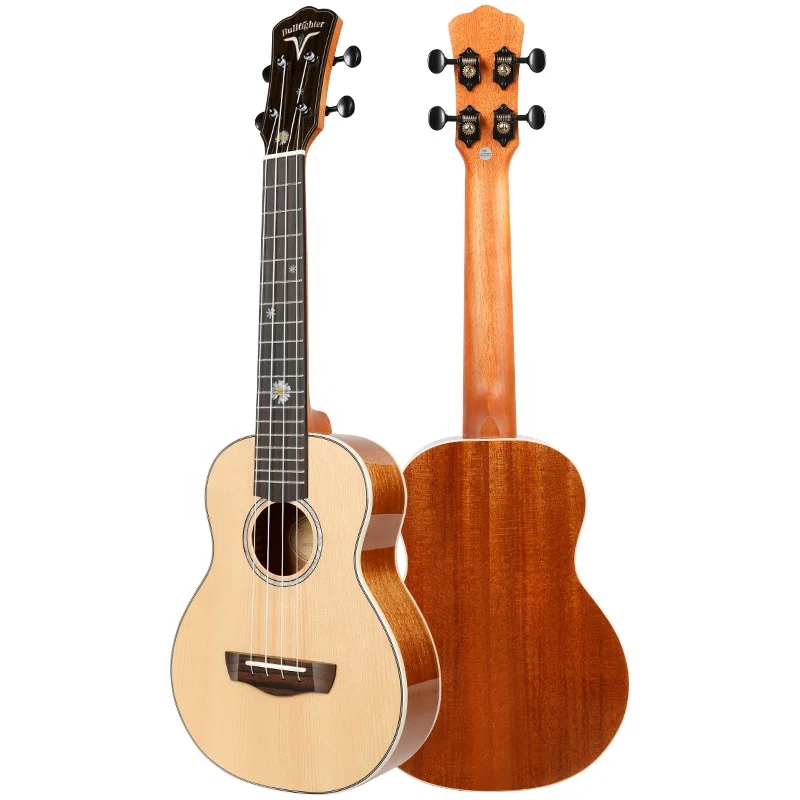 Small guitar Bullfighter U2C Top Solid uke 23 Inch High-grade nylon strings kid travel guitar Concert ukulele With Accessories