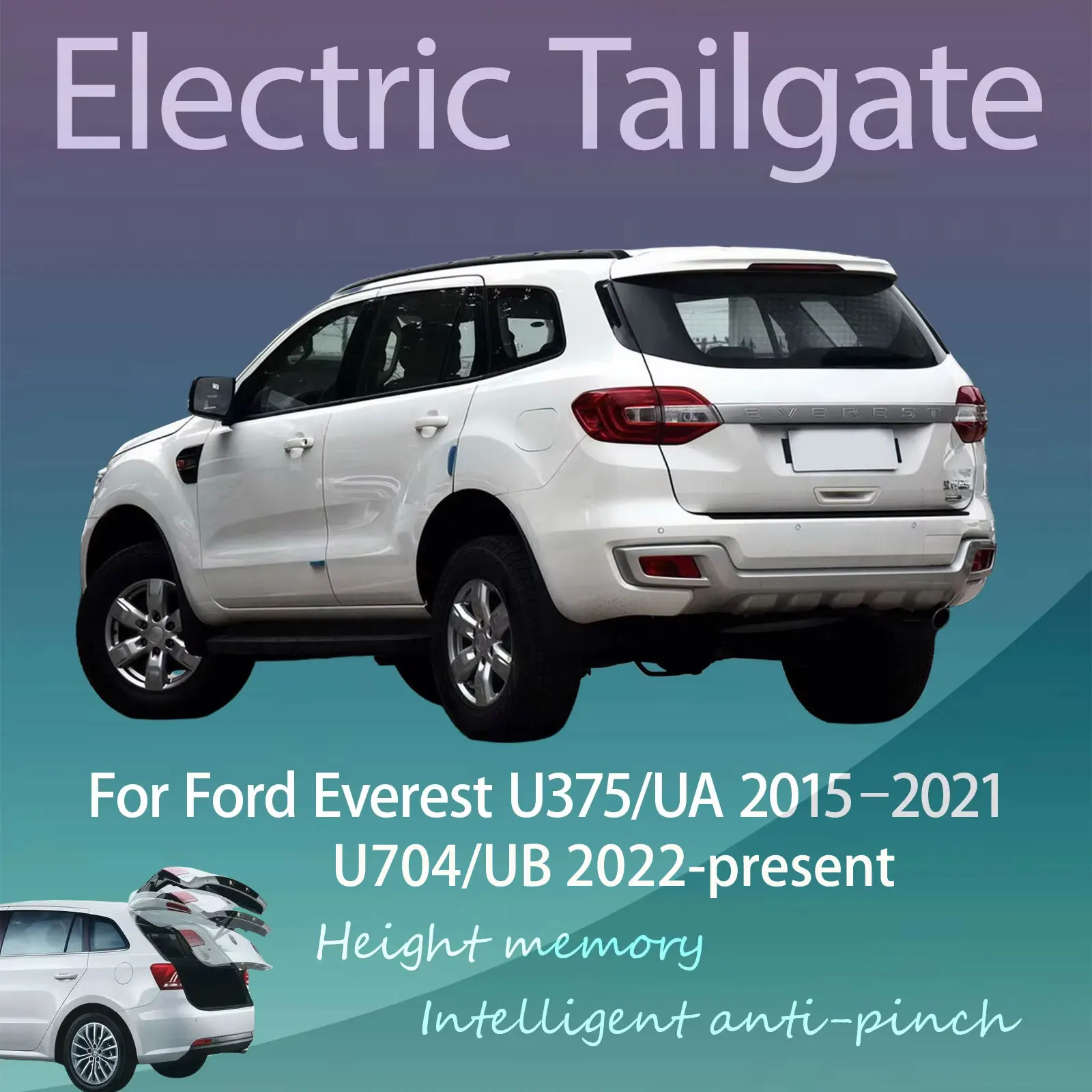 For Ford Everest U375/UA U704/UB 2015-Present Electric Tailgate With Sensor Tru…
