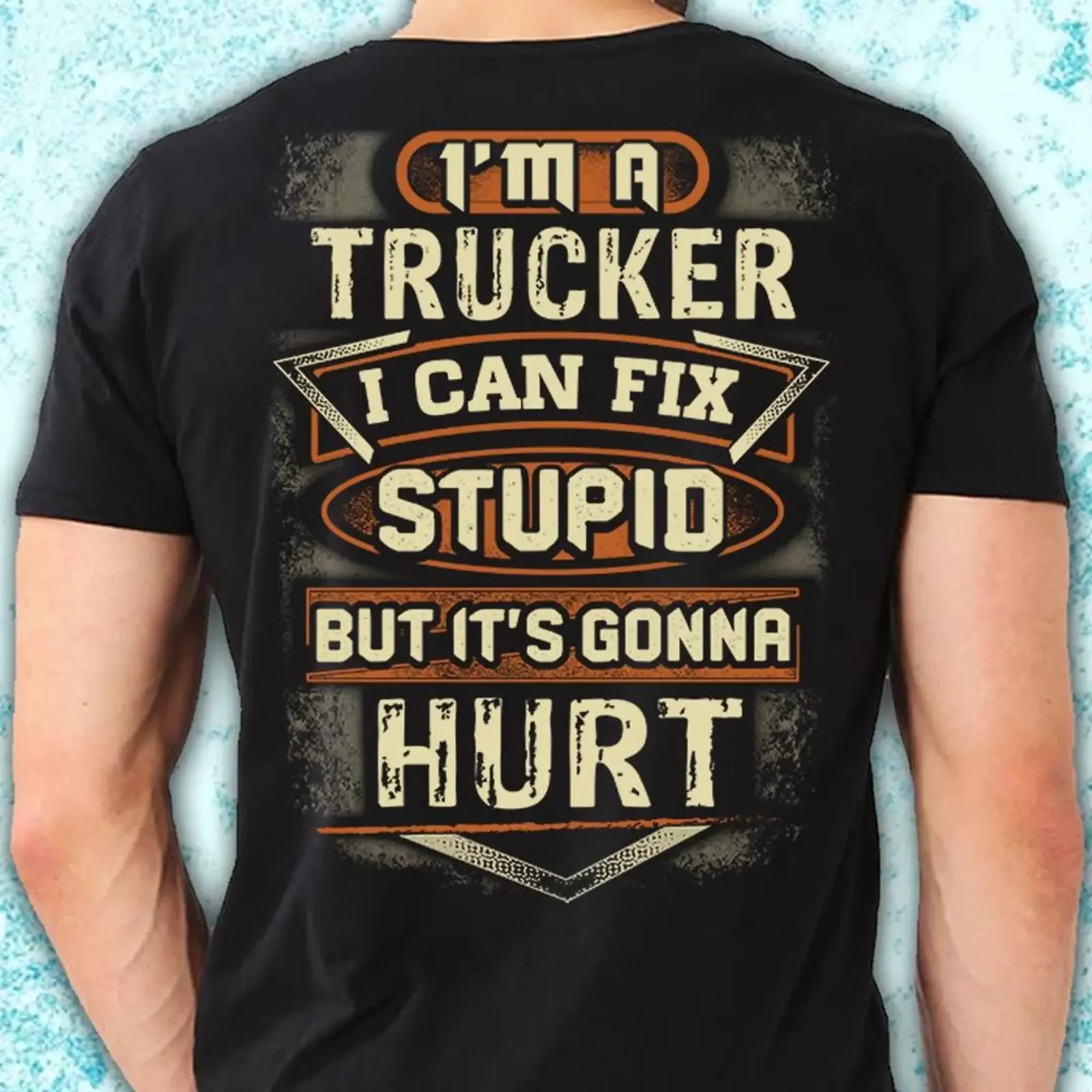 Trucker T Shirt I Can Fix Stupid for Funny fix1 vintage Washed Breathable Top For Everyday Wear graphic fashion Stylish