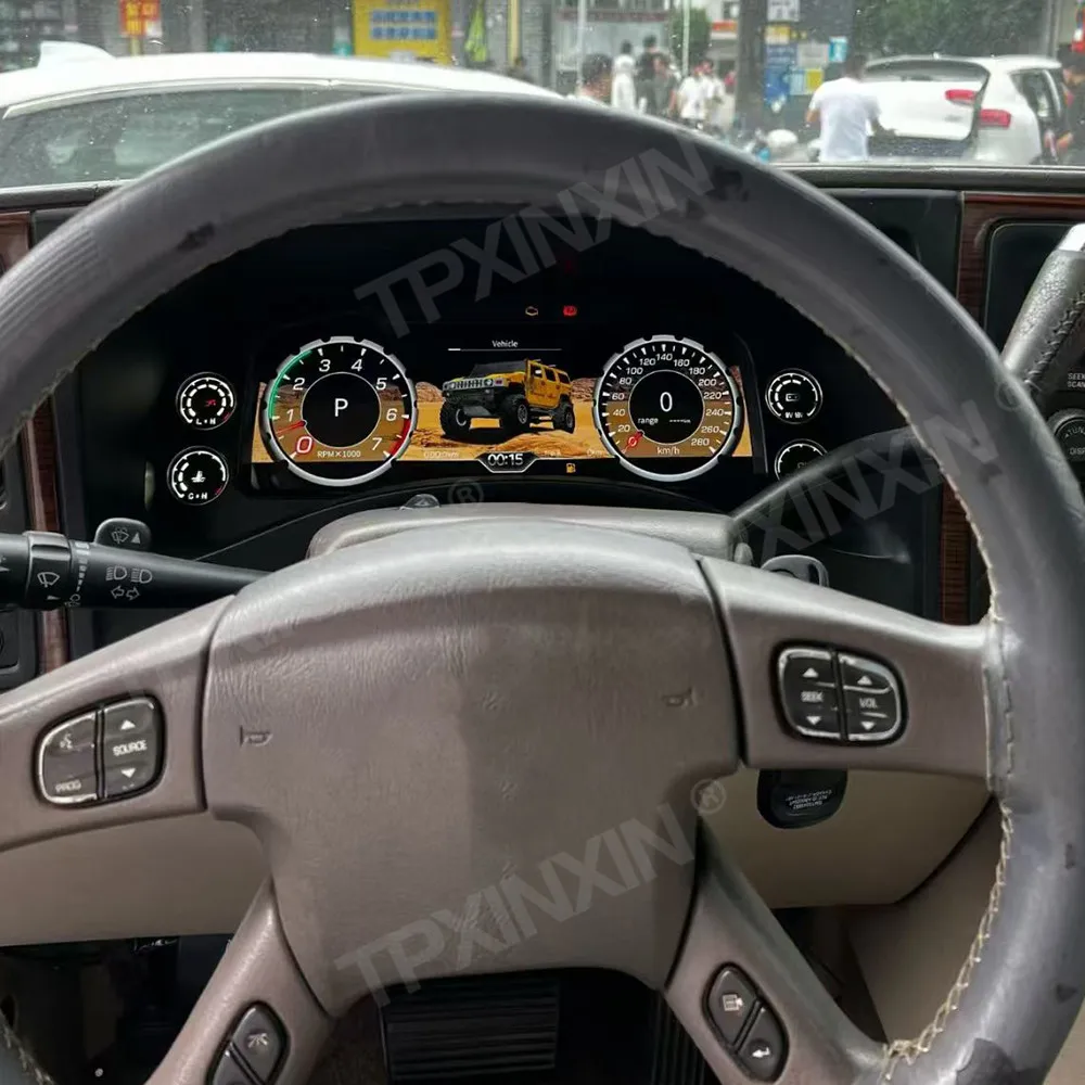 

Car Digital Cluster For Cadillac Escalade 2003-2006 LCD Speedometer Dashboard Instrument Virtual Cockpit Odometer Meter Headunit