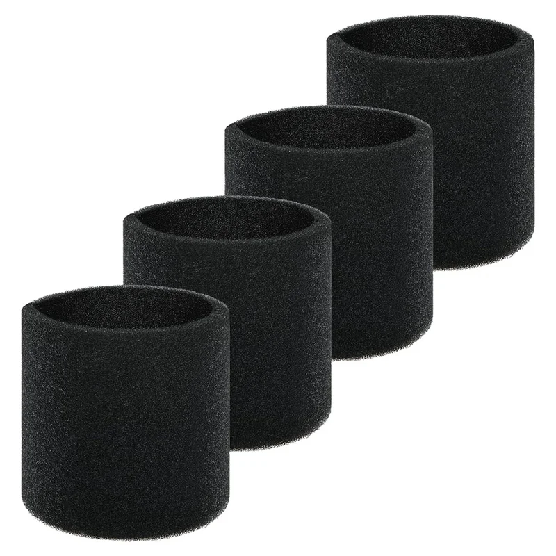 Filtro de funda de espuma Shopper's Appliances VF2001, paquete de 4 para un rendimiento óptimo con la mayoría de aspiradoras en seco y húmedo Shop Vac, Vacmaster y Genie